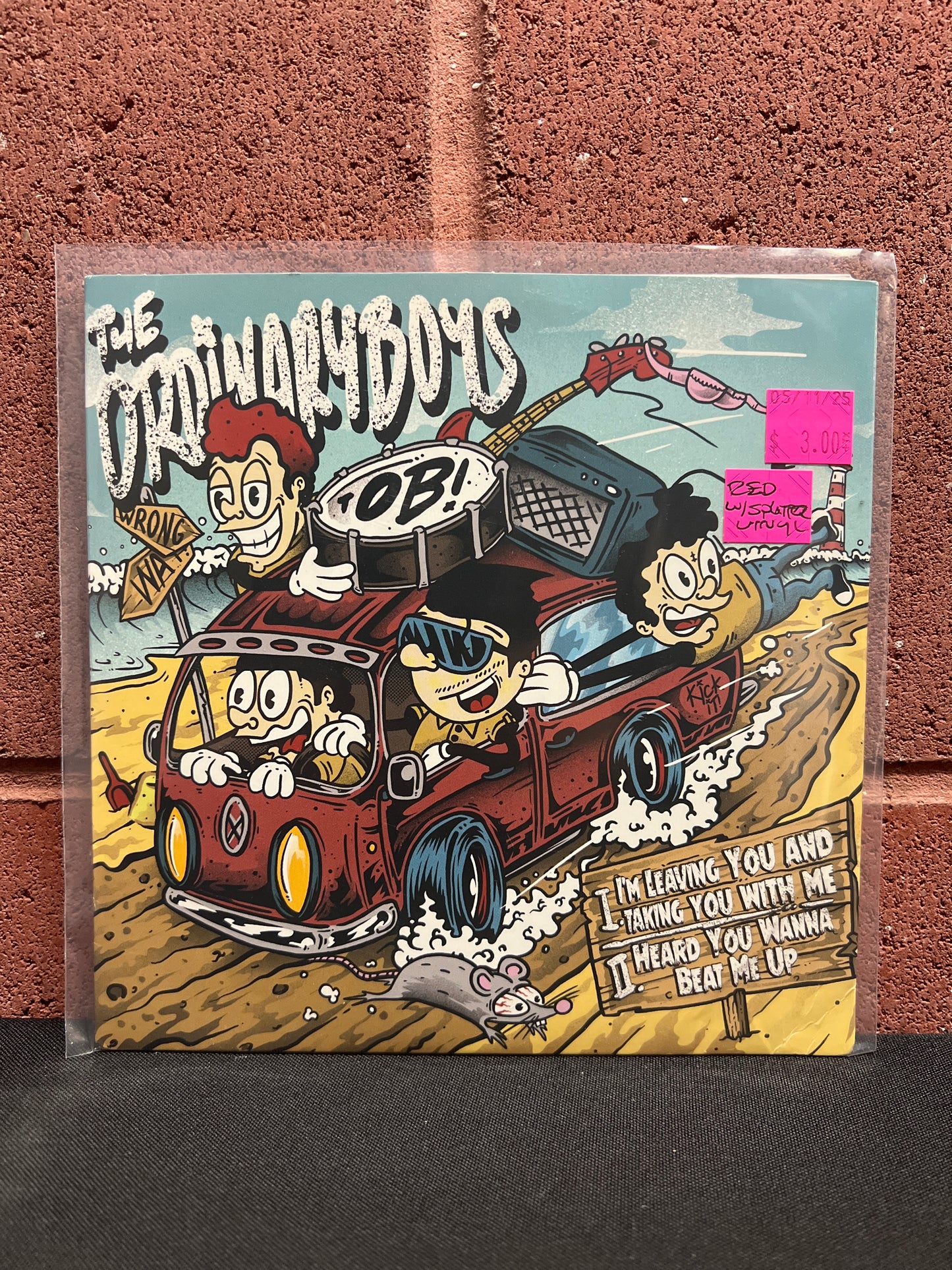 Used Vinyl: The Ordinary Boys / The Boys "Split" 7" (Red w/White Splatter Vinyl)