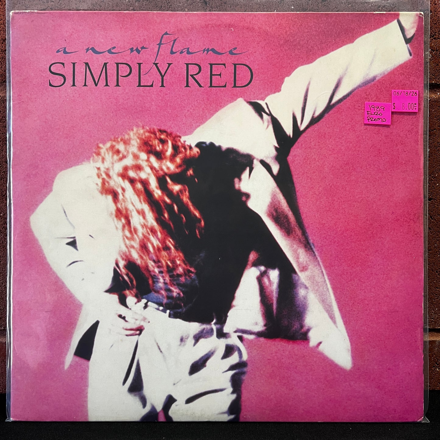 Used Vinyl: Simply Red "A New Flame" LP (1989 Euro Press - Promo)