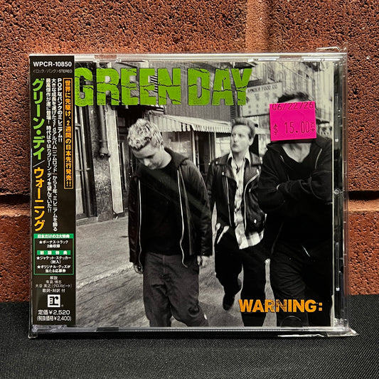 Used CD: Green Day "Warning" CD (2000 Japanese Press w/ Bonus Tracks)
