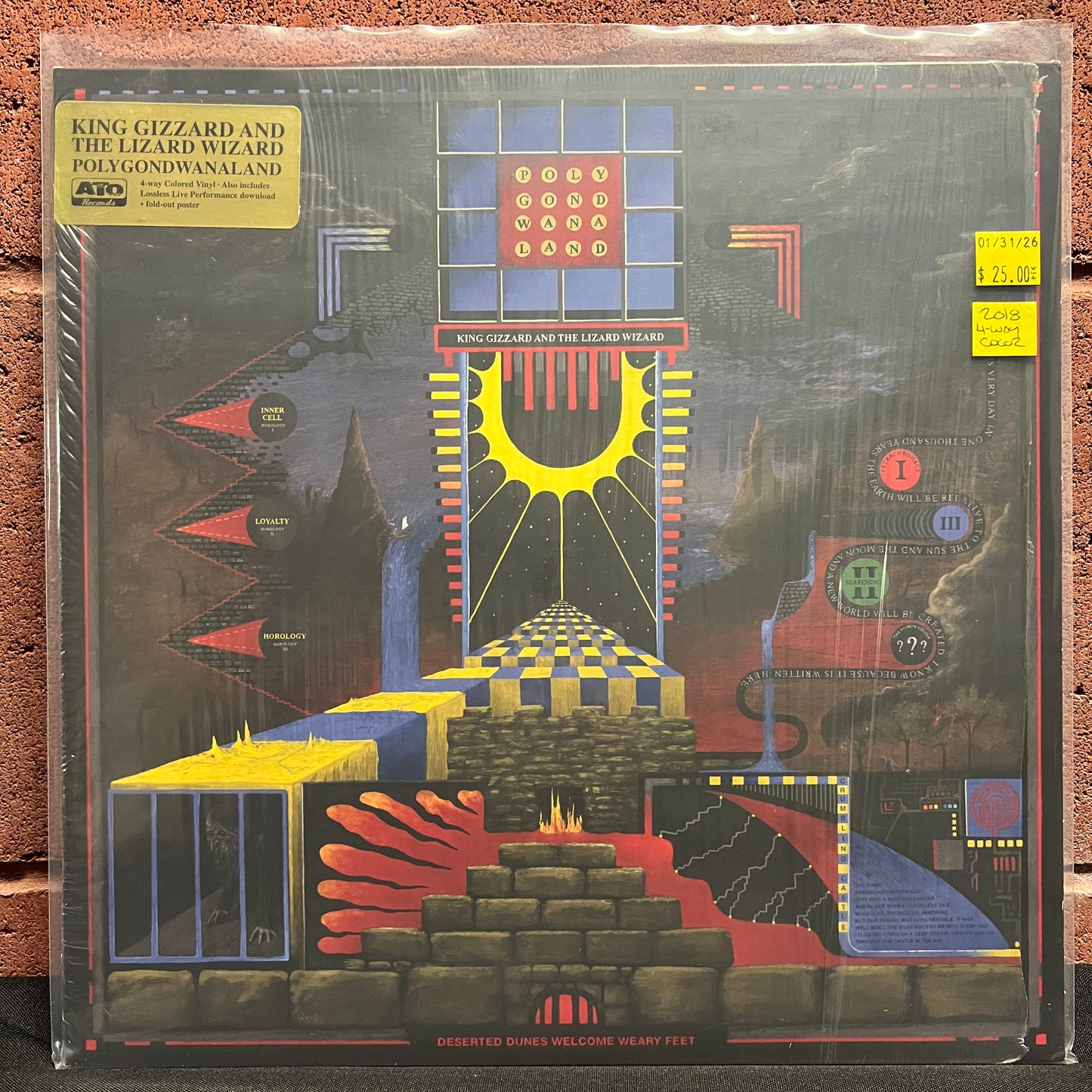 Used Vinyl: King Gizzard And The Lizard Wizard "Polygondwanaland" LP (2018 Press - 4-Way Color Vinyl)