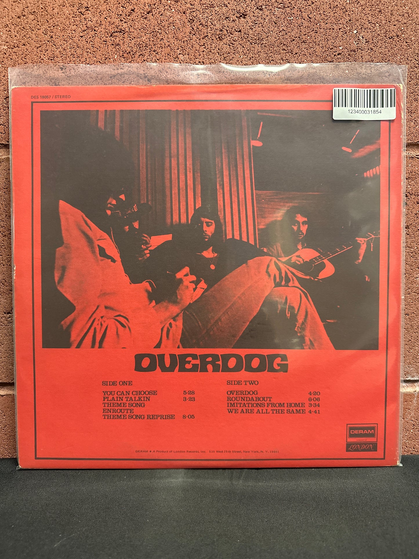 Used Vinyl:  The Keef Hartley Band ”Overdog” LP