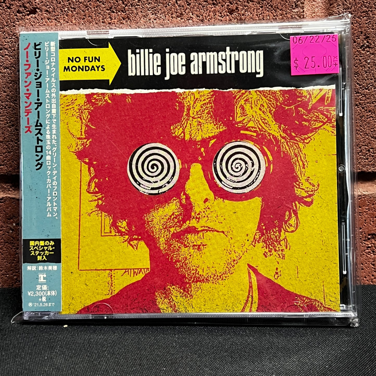 Used CD: Billie Joe Armstrong "No Fun Mondays" CD (2020 Japanese Press)