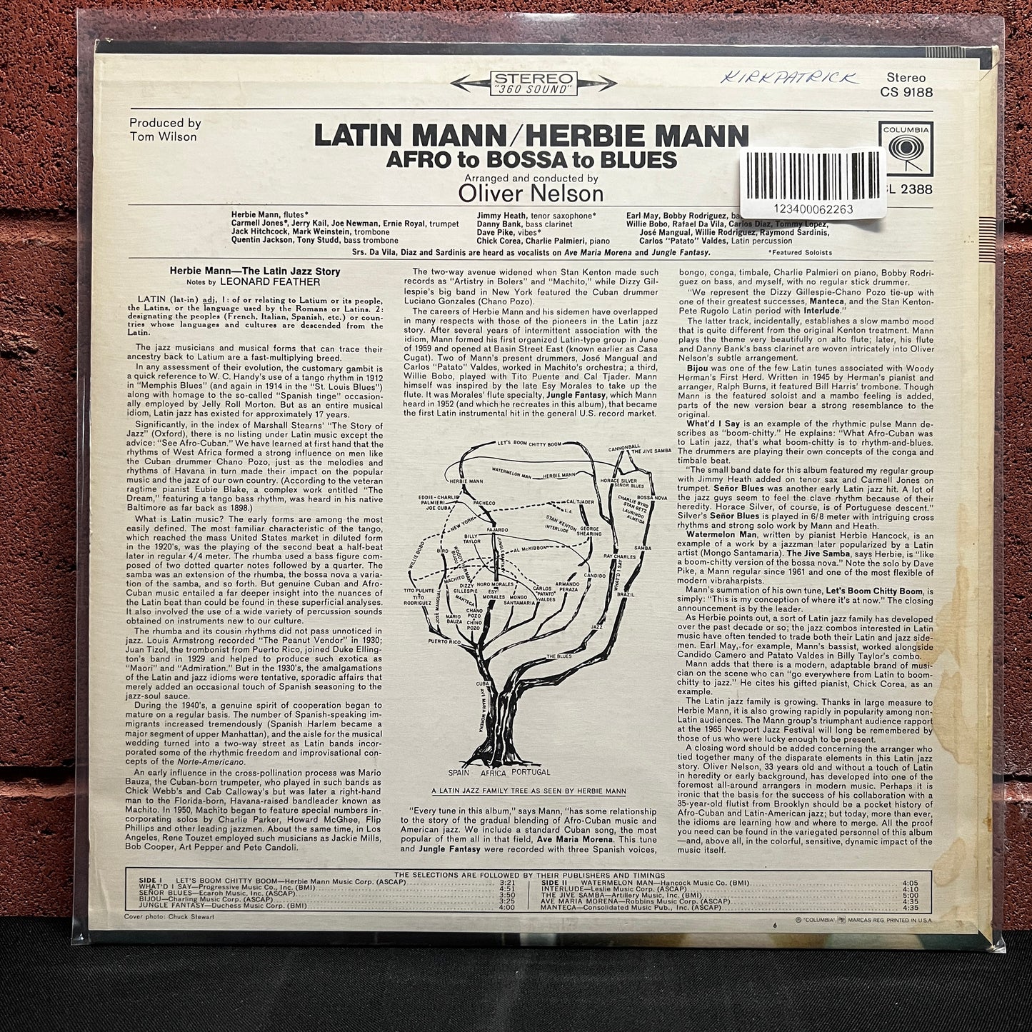 Used Vinyl: Herbie Mann "Latin Mann (Afro to Bossa to Blues)" LP (2-Eye Columbia Labels)