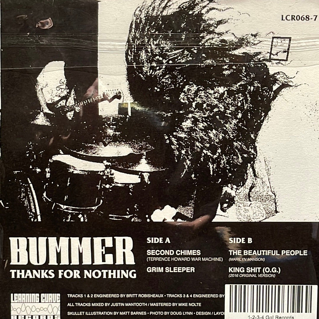 USED VINYL: Bummer “Thanks For Nothing” 7" (Sky Blur Vinyl)