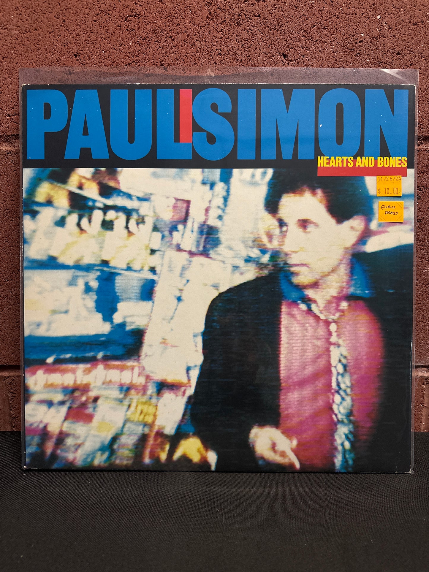 Used Vinyl:  Paul Simon ”Hearts And Bones” LP