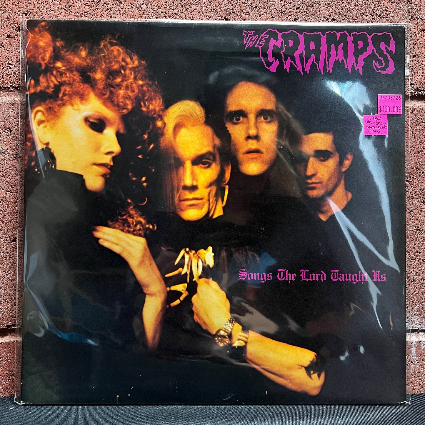 Used Vinyl: The Cramps "Songs The Lord Taught Us" LP (1980 UK Grey Translucent Vinyl Press)