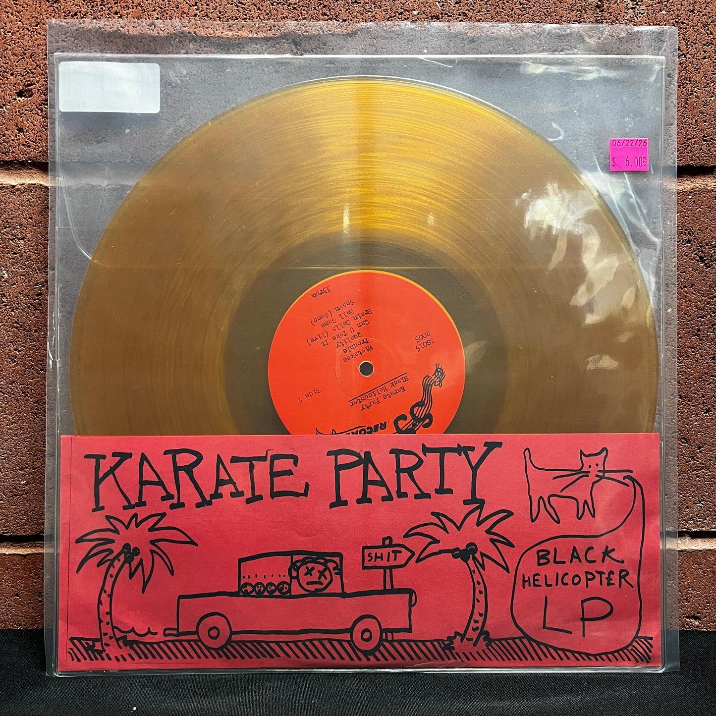 Used Vinyl: Karate Party "Black Helicopter" LP (2005 Press - Gold Vinyl)