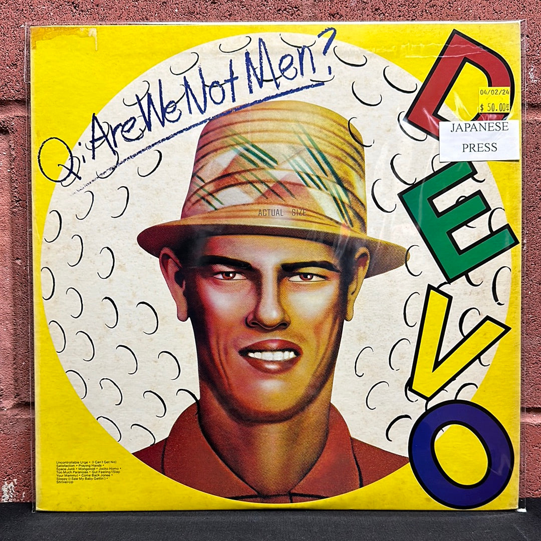 Used Vinyl:  Devo "Q: Are We Not Men? A: We Are Devo!" LP (Japanese Press)