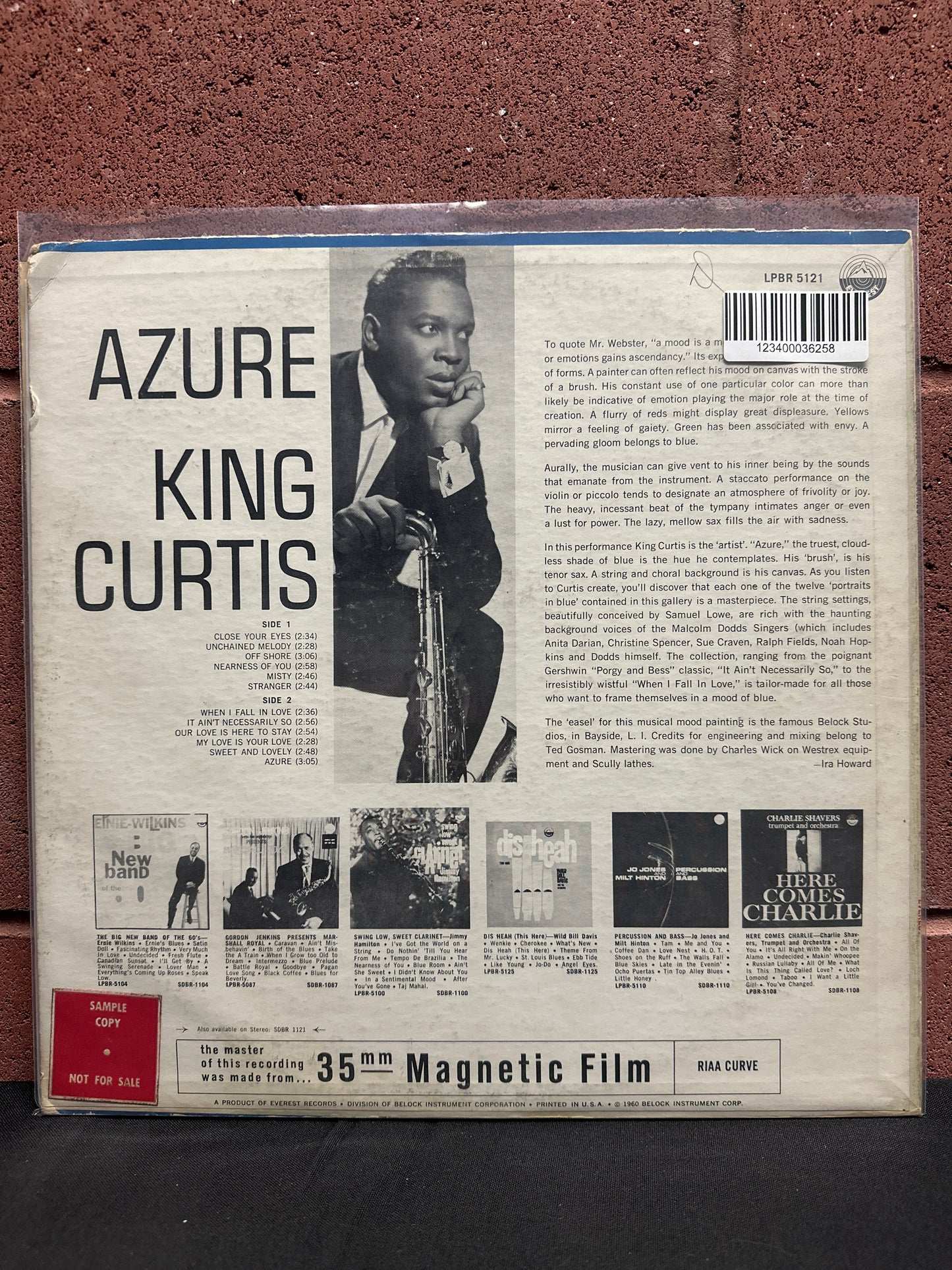 Used Vinyl:  King Curtis And His Orchestra ”Azure” LP