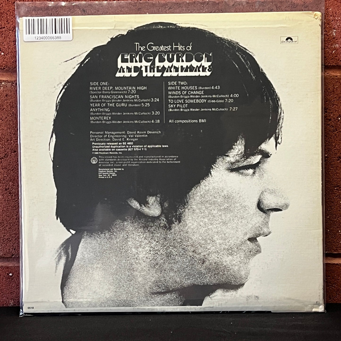 Used Vinyl: Eric Burdon & The Animals "The Greatest Hits Of..." LP