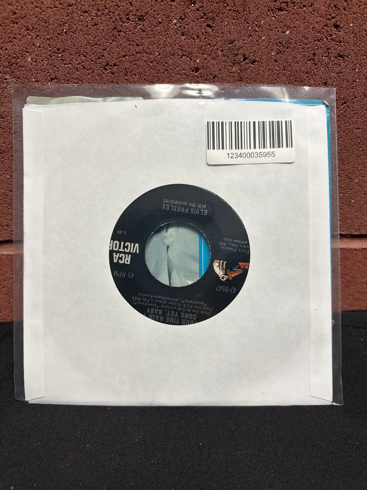 Used Vinyl:  Elvis Presley ”Your Time Hasn't Come Yet, Baby / Let Yourself Go” 7"