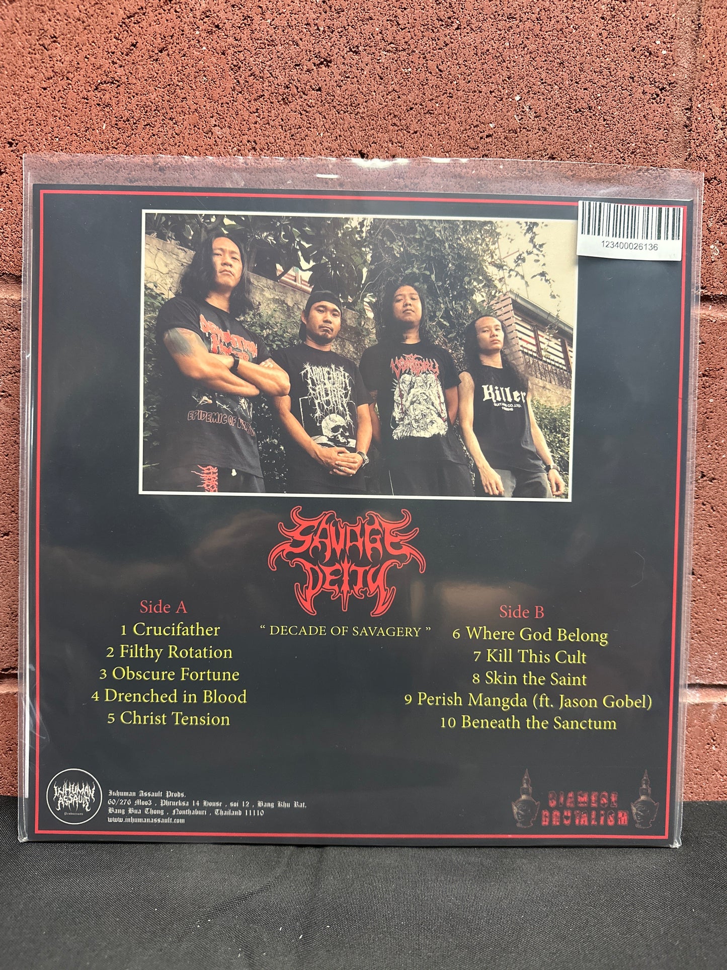 Used Vinyl:  Savage Deity ”Decade Of Savagery” LP (Clear vinyl)