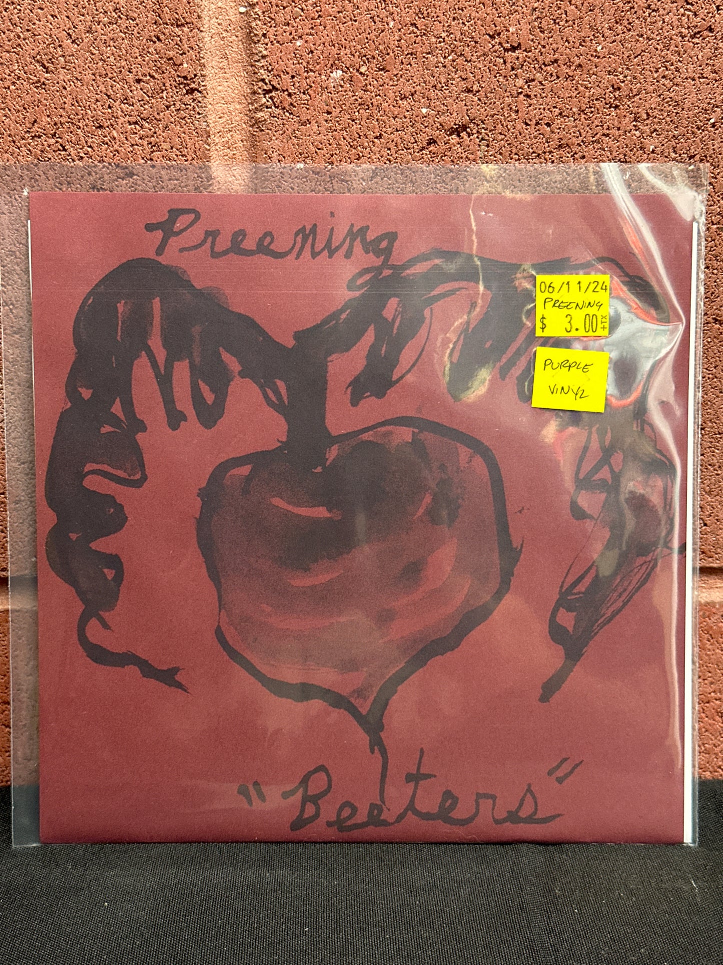 Used Vinyl:  Preening ”Beeters” 7" (Purple vinyl)