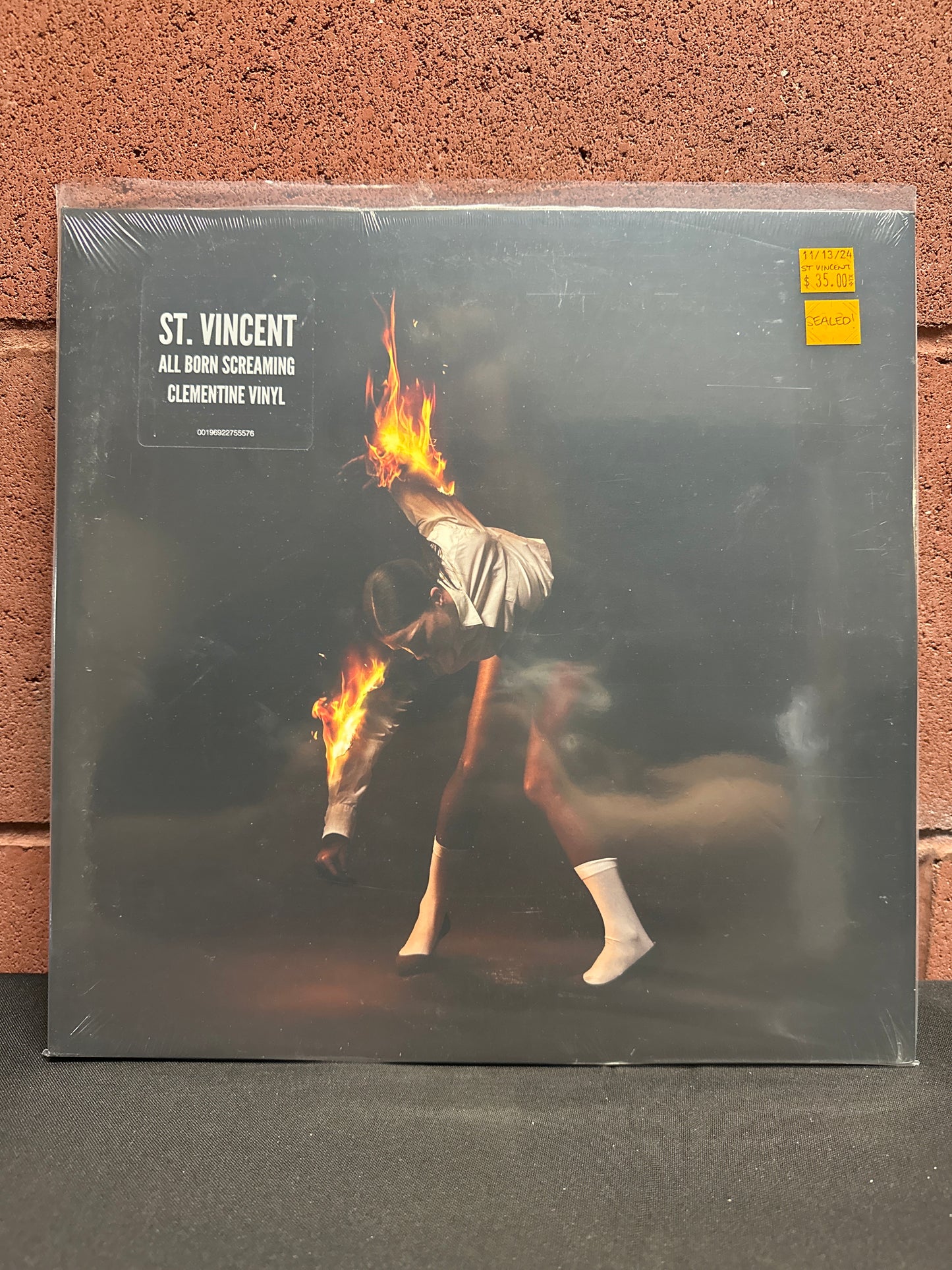 Used Vinyl:  St. Vincent ”All Born Screaming” LP (Orange vinyl)