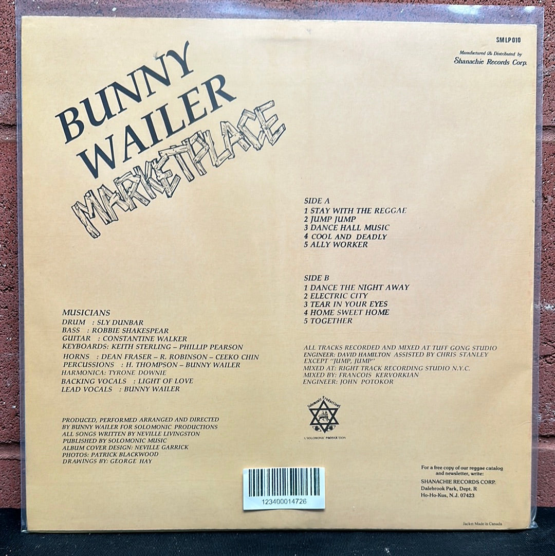 Used Vinyl:  Bunny Wailer ”Marketplace” LP