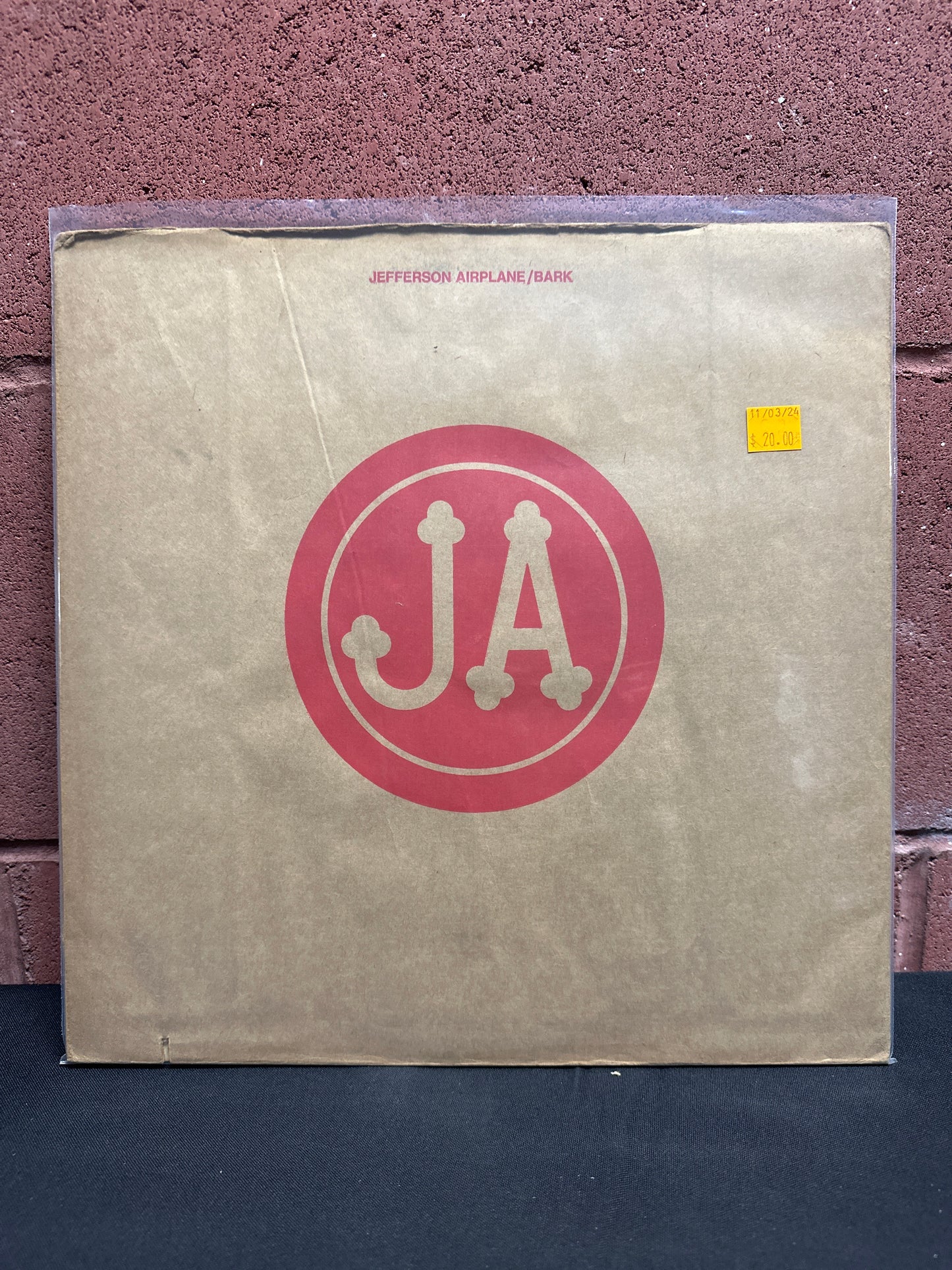 Used Vinyl:  Jefferson Airplane ”Bark” LP