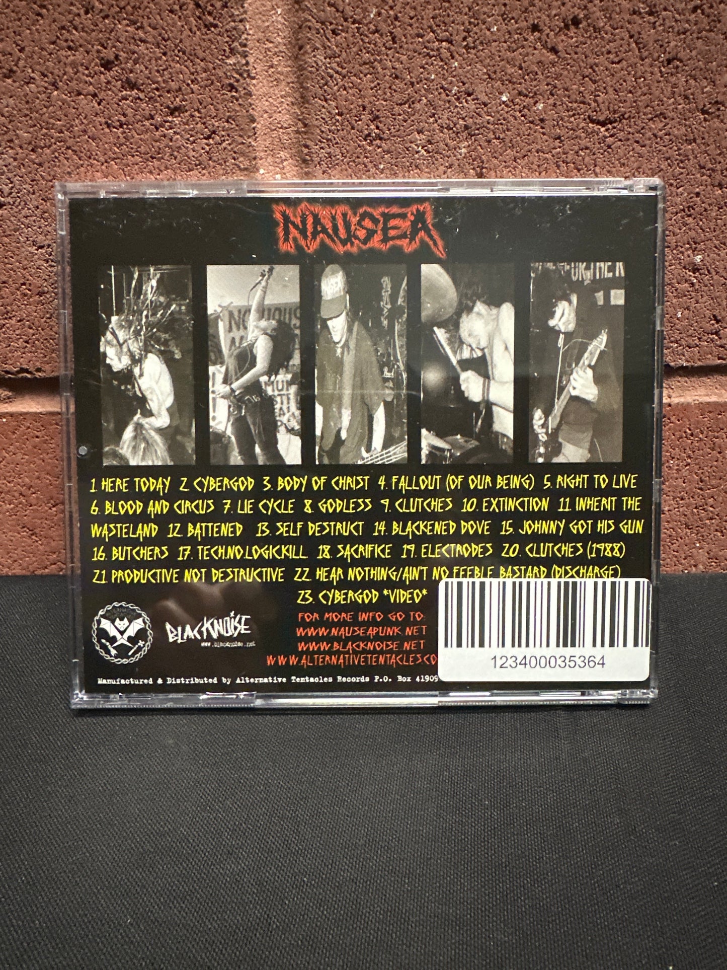 Used CD: Nausea "The Punk Terrorist Anthology Vol. 1" CD