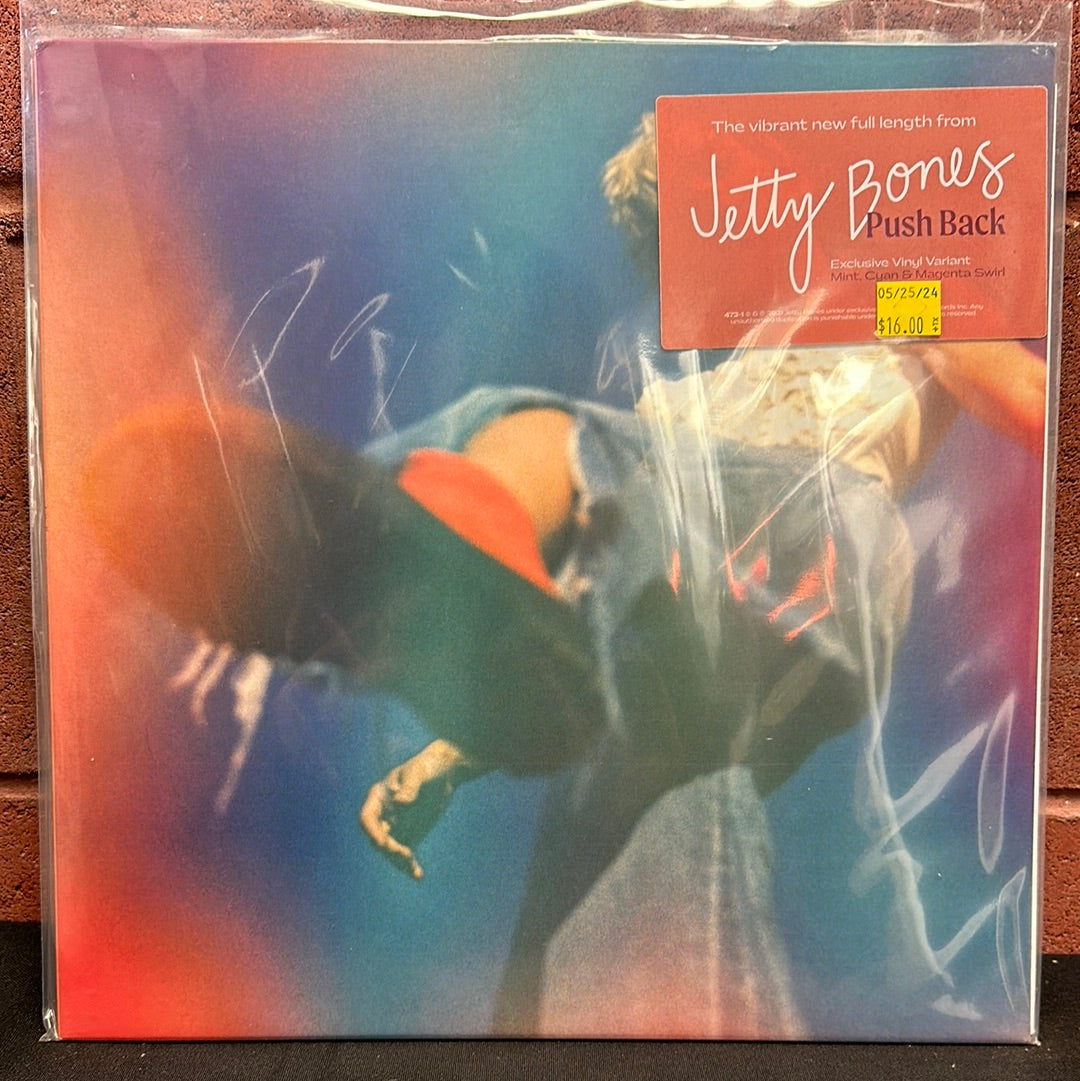 Used Vinyl:  Jetty Bones ”Push Back” LP (Mint/Cyan/Magenta vinyl)