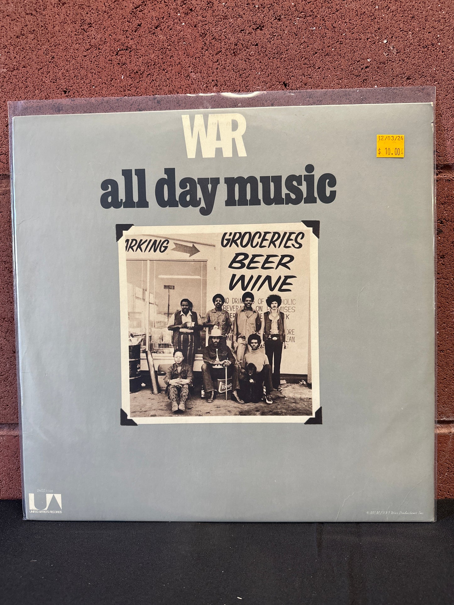 Used Vinyl:  War ”All Day Music” LP