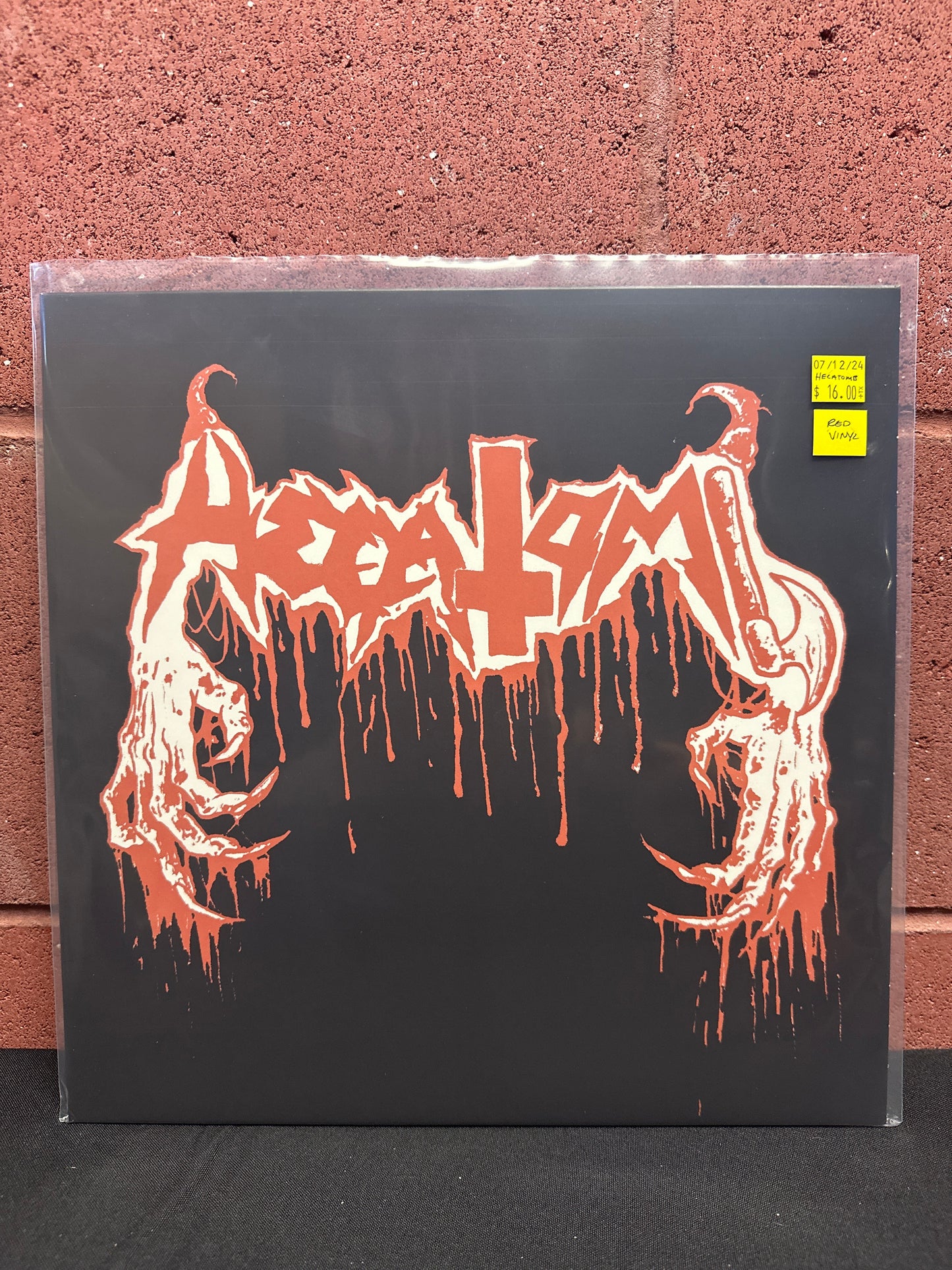 Used Vinyl:  Hecatomb ”Horrid Invocations” 12" (Red vinyl)