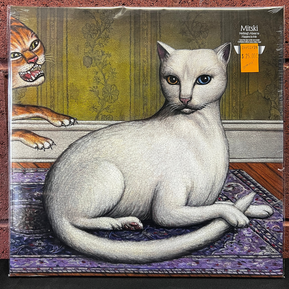 Used Vinyl: Mitski "Nothing's About To Happen To Me" LP (Sealed, Tansy Yellow vinyl)