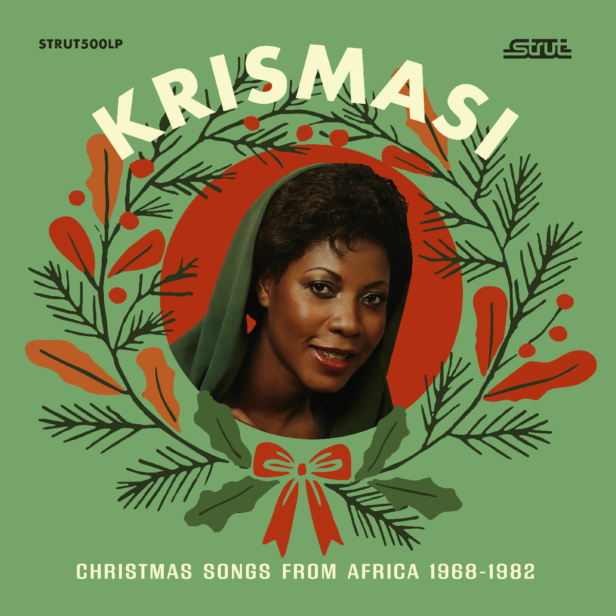 PRE-ORDER: V/A "Krismasi: Christmas Songs From Africa 1968-1982" LP (White on Red Inkplosion Vinyl)