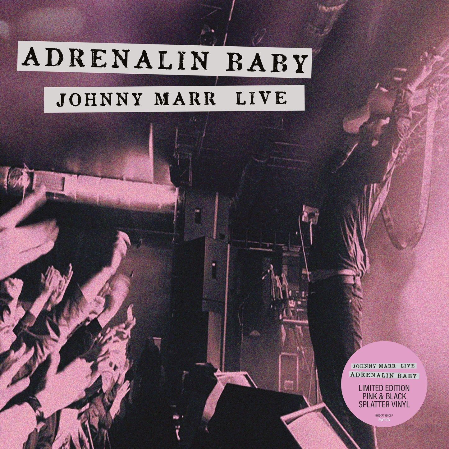 PRE-ORDER: Johnny Marr "Adrenalin Baby - Johnny Marr Live" 2xLP (Pink & Black Splatter)