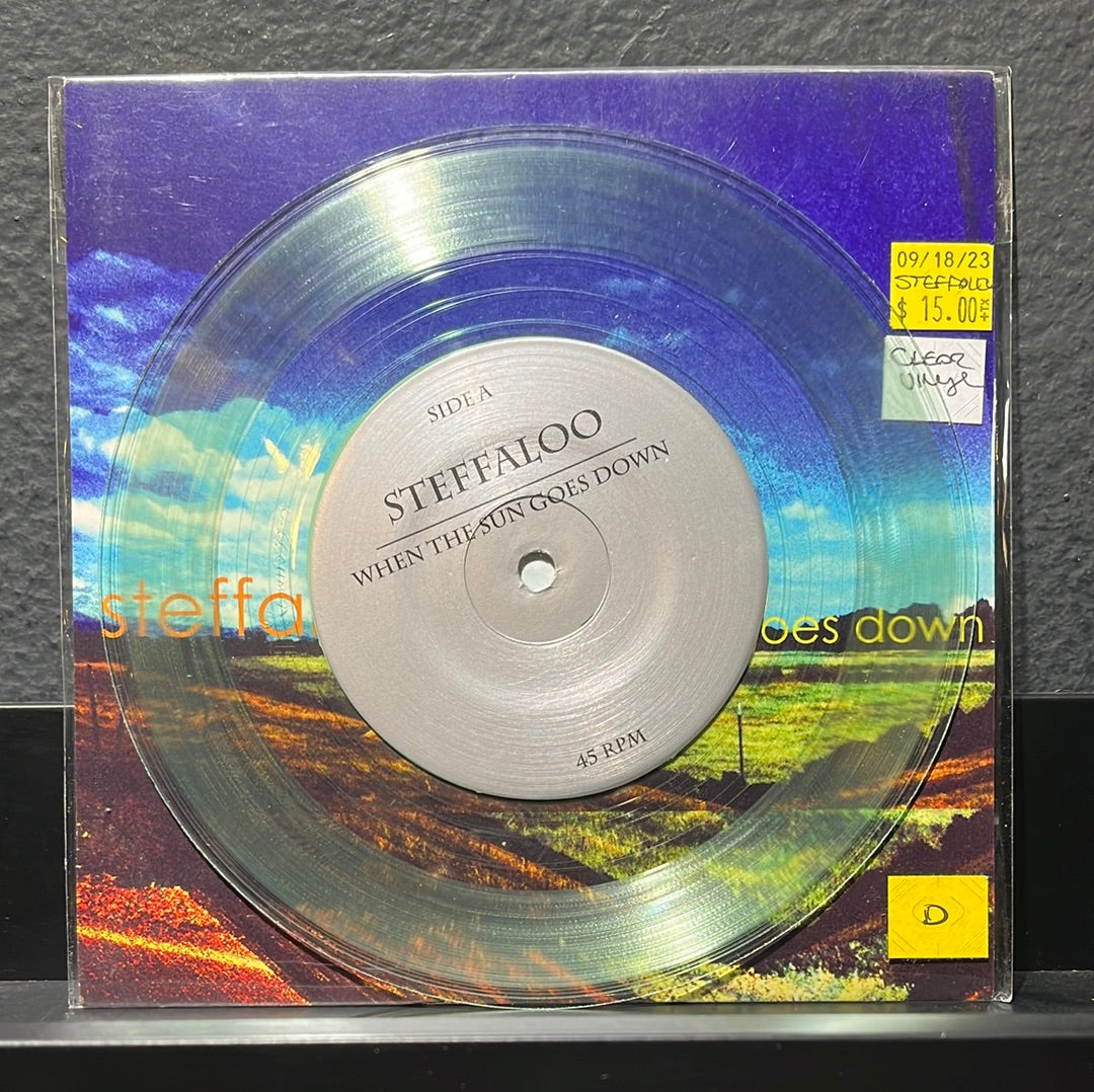 USED VINYL: Steffaloo “When The Sun Goes Down” 7" (Clear Vinyl)