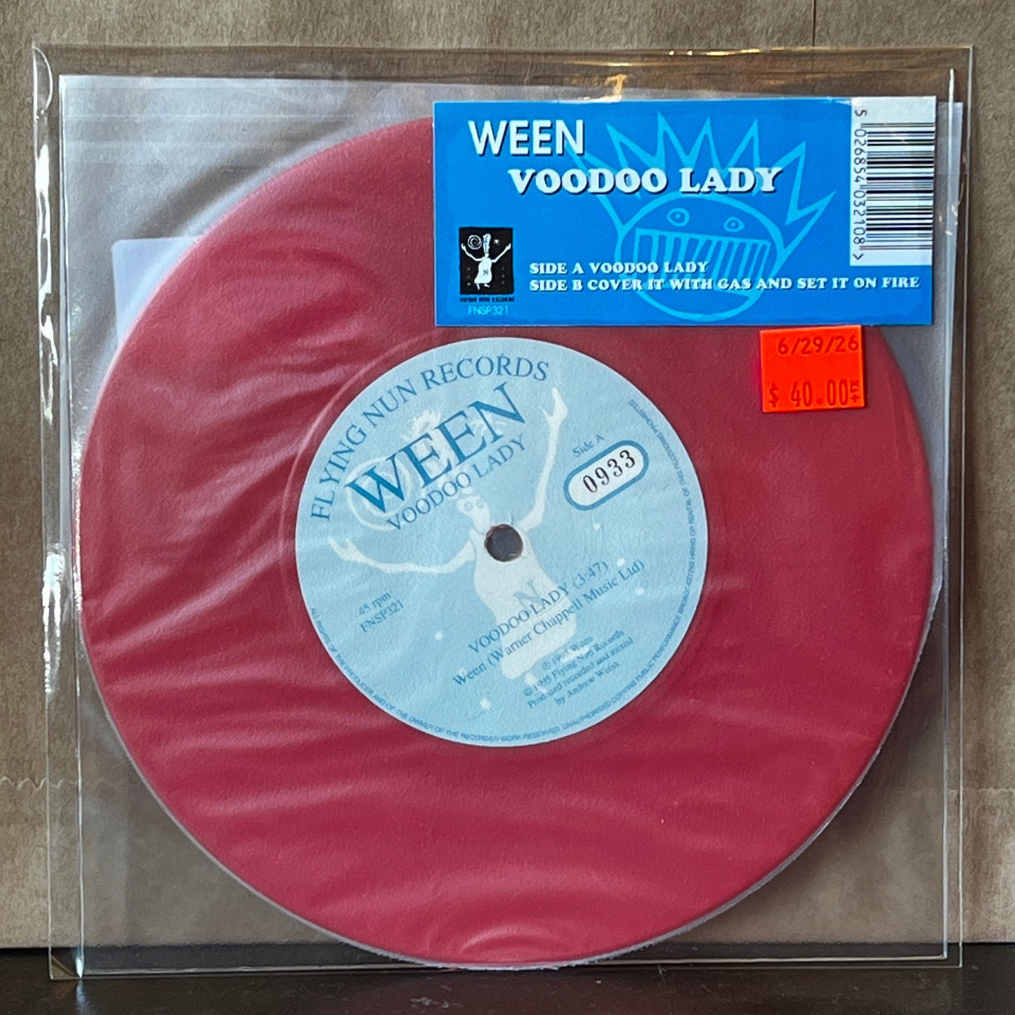 Used Vinyl: Ween "Voodoo Lady" 7" (Numbered 1995 UK Press)
