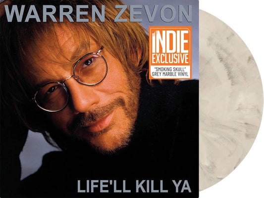 Warren Zevon "Life'll Kill Ya" LP (Smoking Skull Grey Marble Vinyl)