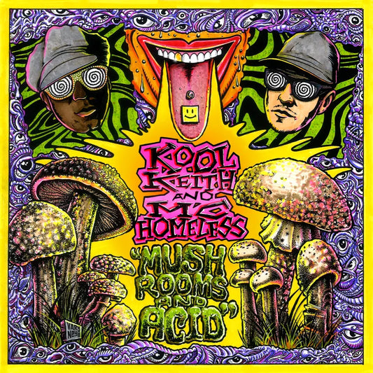 RECORD STORE DAY 2024:  Kool Keith & MC Homeless ”Mushrooms & Acid” LP