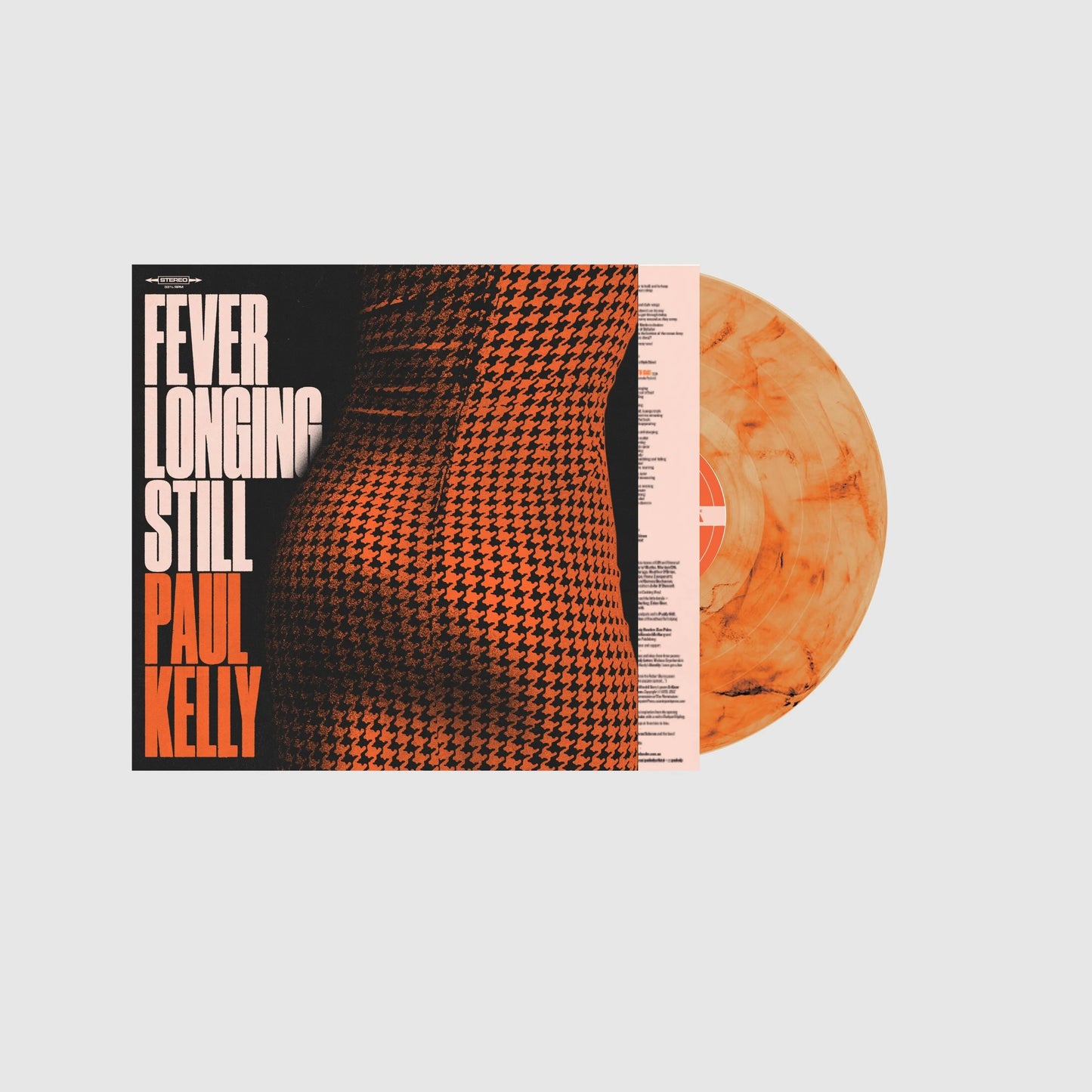 Paul Kelly "Fever Longing Still" LP (Orange Vinyl)