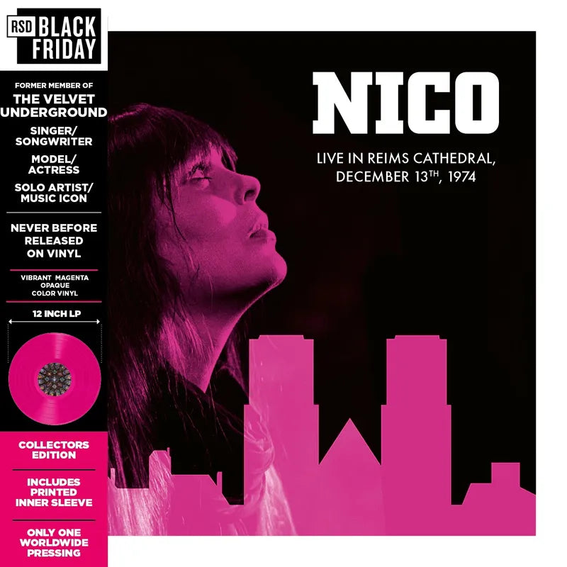 Nico "Live in Reims Cathedral, 1974" LP (Color Vinyl) (Black Friday 2025)