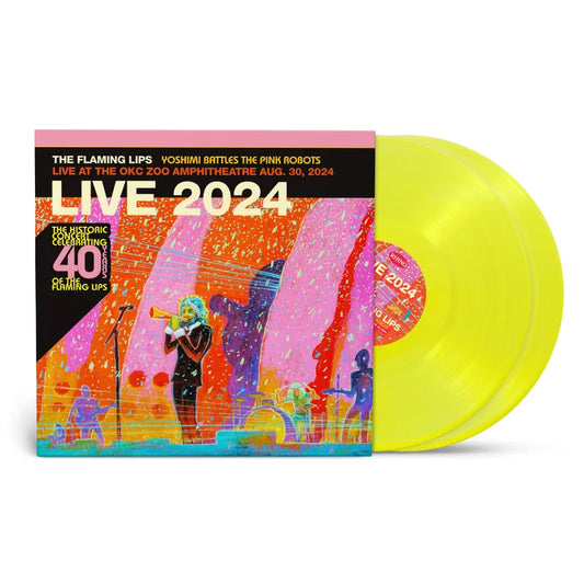 The Flaming Lips "Yoshimi Battles The Pink Robots - Live at the Zoo Amphitheatre, Oklahoma City, August 30, 2024" 2xLP (Color Vinyl) (Black Friday 2025)