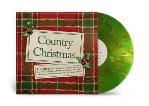 PRE-ORDER: V/A "Country Christmas" LP (Christmas Tree Vinyl)