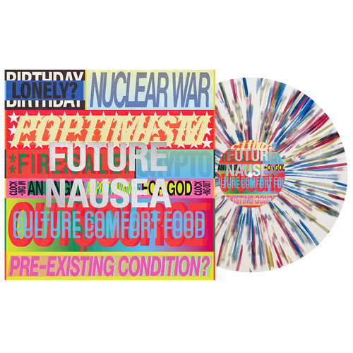 PRE-ORDER: Spanish Love Songs "Future Nausea" LP (White w/ Blue, Red and Gold Splatter Vinyl)