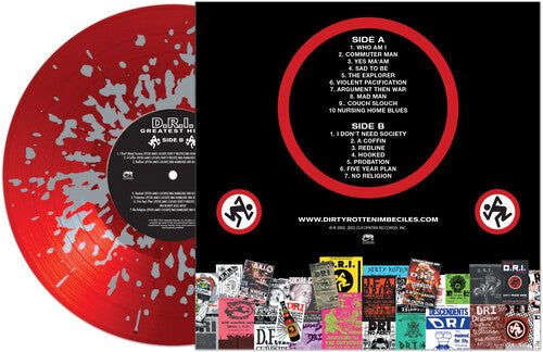 D.R.I "Greatest Hits" LP (Red/Silver Splatter)