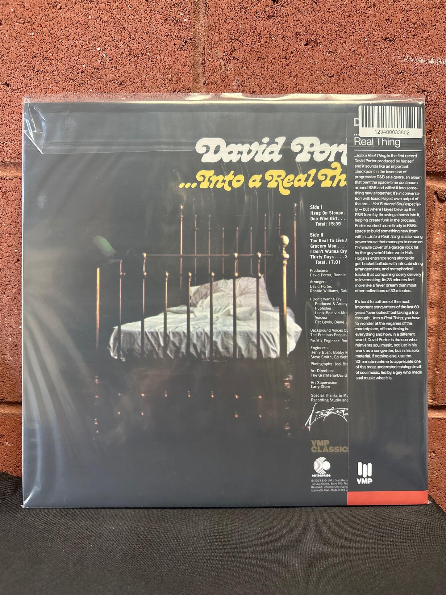 Used Vinyl:  David Porter ”...Into A Real Thing” LP (180 gram)