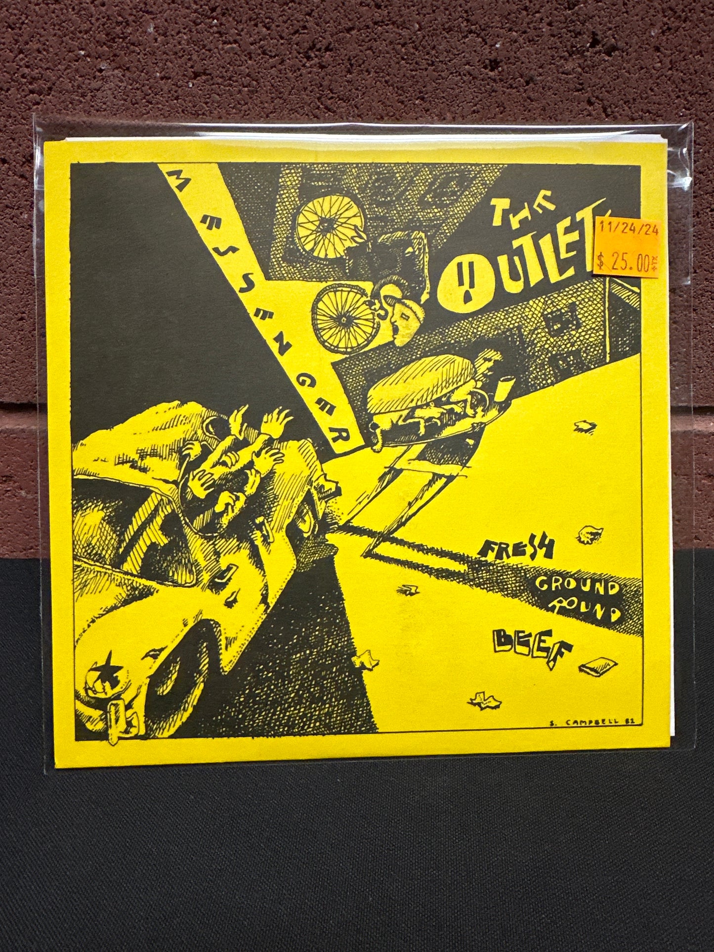 Used Vinyl:  The Outlets ”Fresh Ground Round Beef / Messenger” 7"