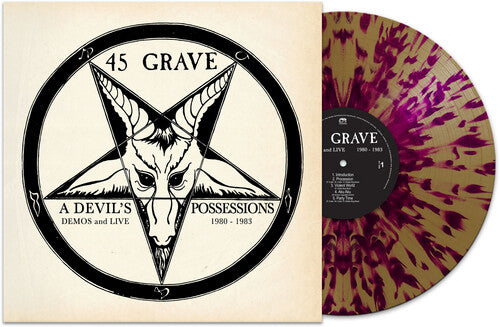 PRE-ORDER: 45 Grave "A Devil's Possessions - Demos & Live 1980-1983" LP (Gold & Purple Splatter)