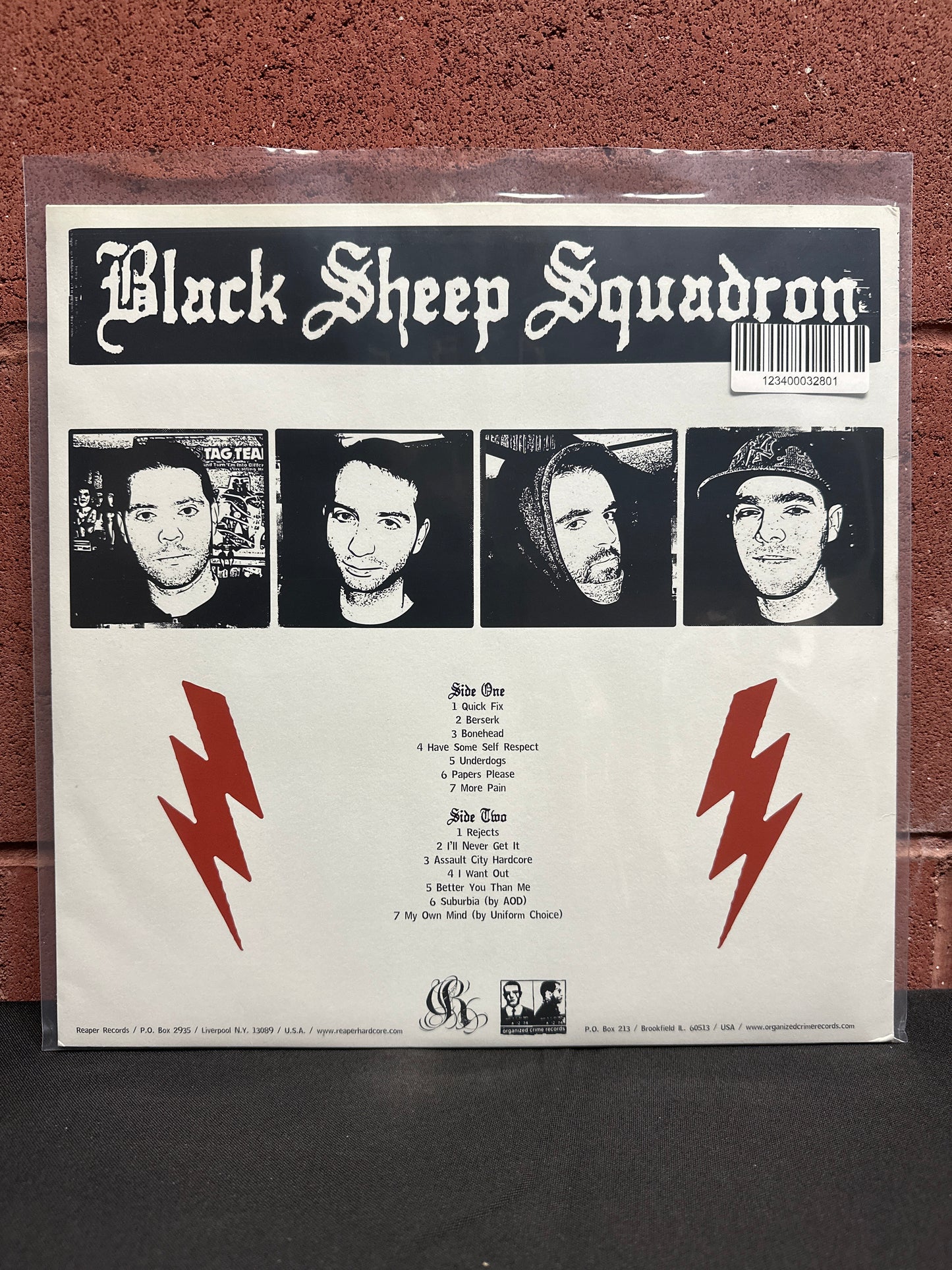 Used Vinyl:  Black Sheep Squadron ”Foreign Object” LP (Yellow with Blue Puke Vinyl)