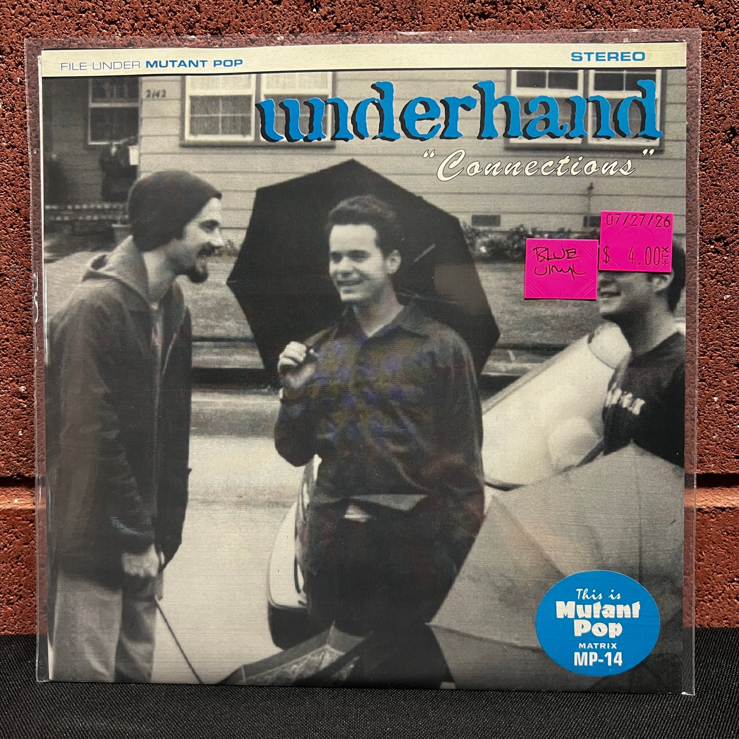 Used Vinyl: Underhand "Connections" 7" (1996 Press - Blue Vinyl)