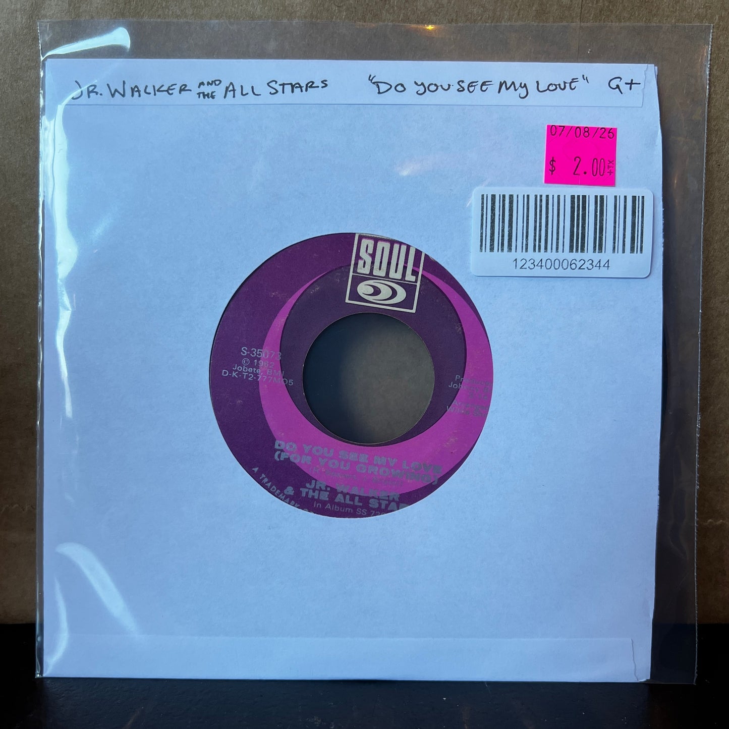 Used Vinyl: Jr. Walker and the All Stars "Do You See My Love (For You Growing)" 7"