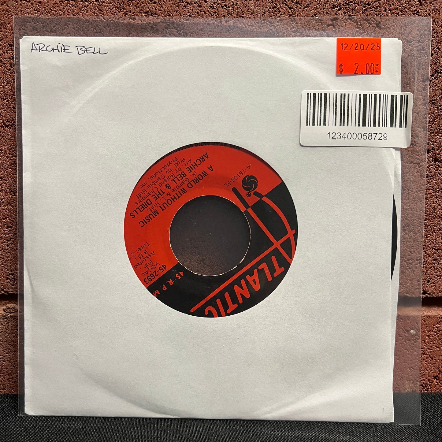 Used Vinyl: Archie Bell & The Drells "Here I Go Again" 7"