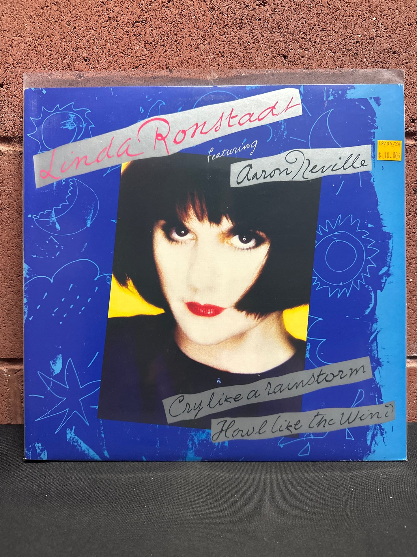 Used Vinyl: Linda Ronstadt Featuring Aaron Neville "Cry Like A Rainstorm - Howl Like The Wind" LP