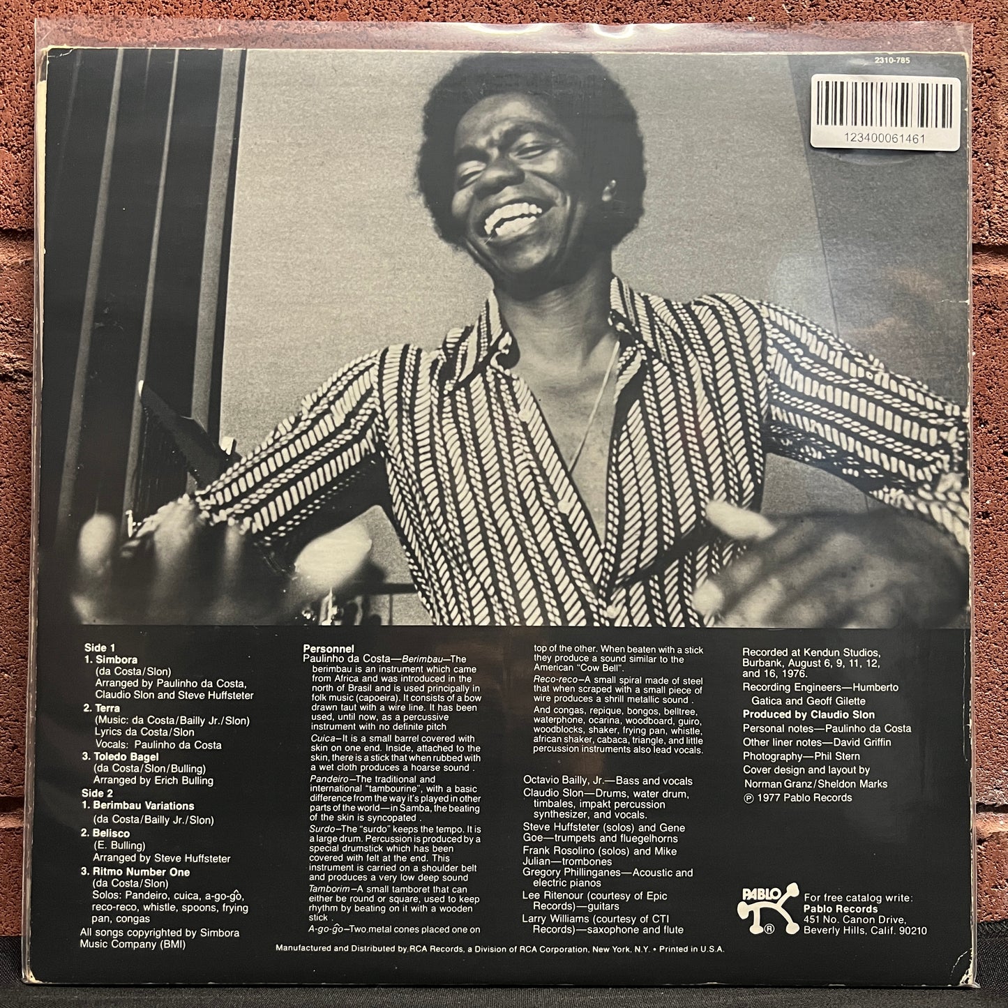 Used Vinyl: Paulinho Da Costa ‎"Agora" LP (1977 Press)