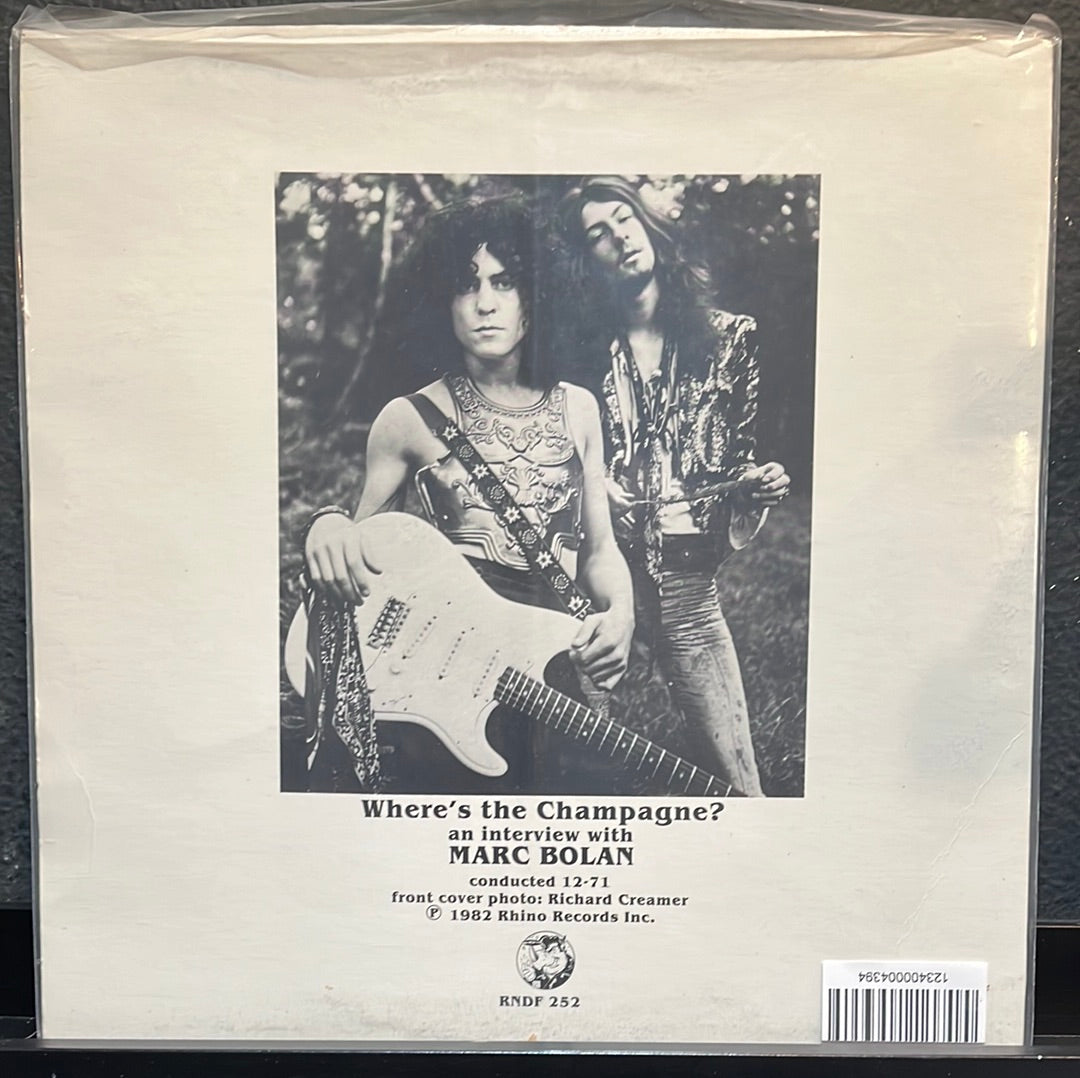 USED VINYL: Marc Bolan “Where's The Champagne?” LP (Picture Disc)