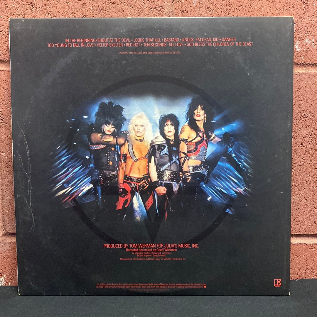 Used Vinyl:  Motley Crue "Shout At The Devil" LP (Japanese Press)