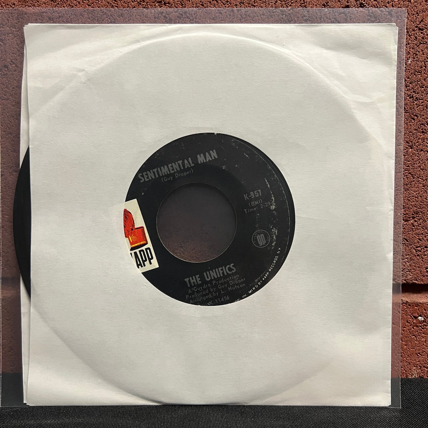 Used Vinyl: The Unifics "The Beginning Of My End / Sentimental Man" 7"