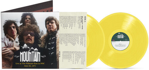 PRE-ORDER: Mountain "Live at the Fillmore East in NYC June 28, 1971" 2xLP (Limited Edition Yellow Vinyl)